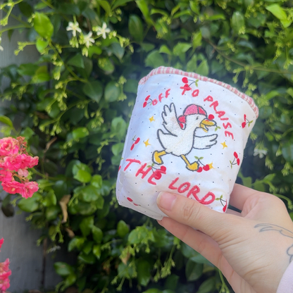 Embroidered Drink Sleeve | Coffee and Jesus (ALMOST GONE)