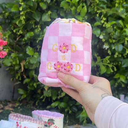 Embroidered Drink Sleeve | Coffee and Jesus (ALMOST GONE)