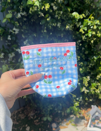 Embroidered Drink Sleeve | Coffee and Jesus (ALMOST GONE)