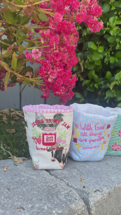 Embroidered Drink Sleeve | Coffee and Jesus (ALMOST GONE)