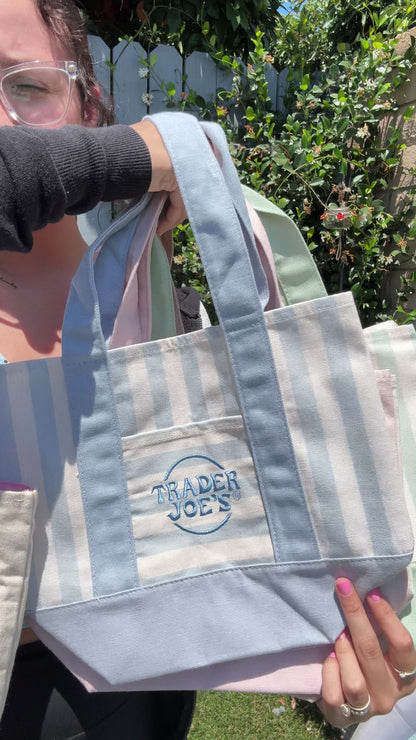 ✨ Custom Trader Joe’s Mini STRIPED Totes ✨